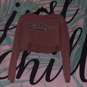 Long sleeve crop top